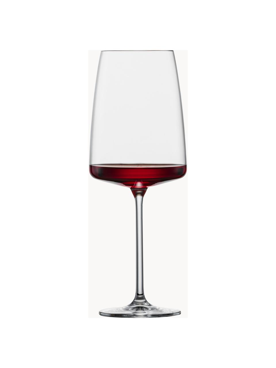Krištáľové poháre na víno Vivid Senses, 2 ks, Tritanové krištáľové sklo, Priehľadná, Ø 9 x V 24 cm, 530 ml