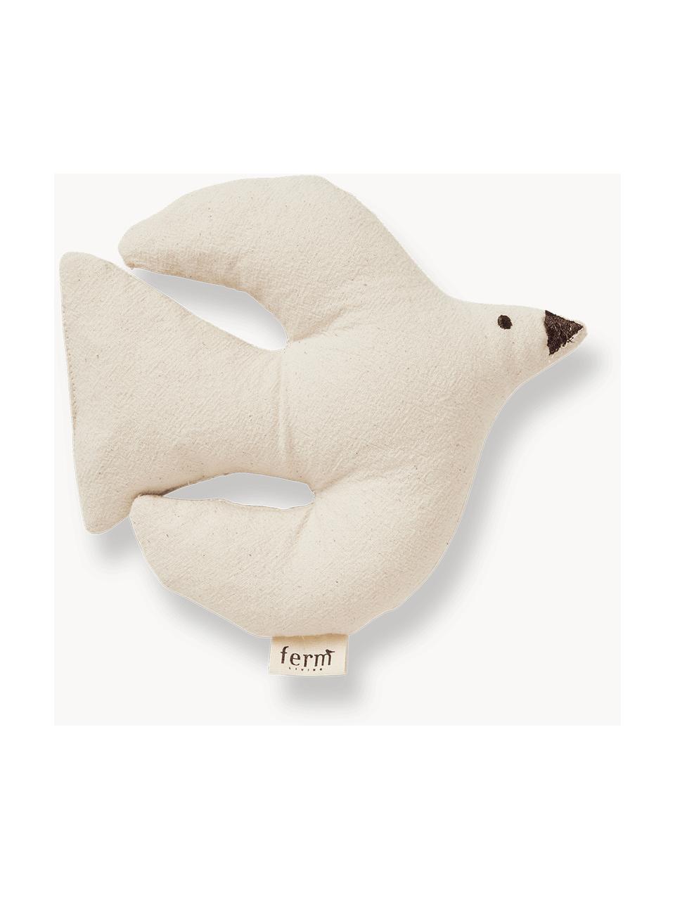 Kuscheltier Swif Bird aus Bio-Baumwolle, Bezug: 100 % Bio-Baumwolle, OCS-, Off White, B 18 x L 19 cm