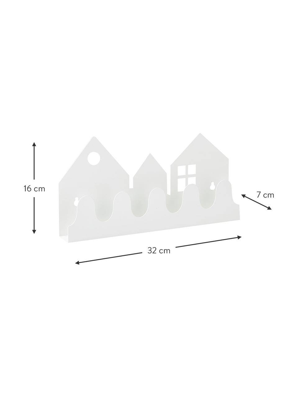 Appendiabiti per bambini bianco Village, Metallo verniciato a polvere, Bianco, Larg. 32 x Alt. 16 cm