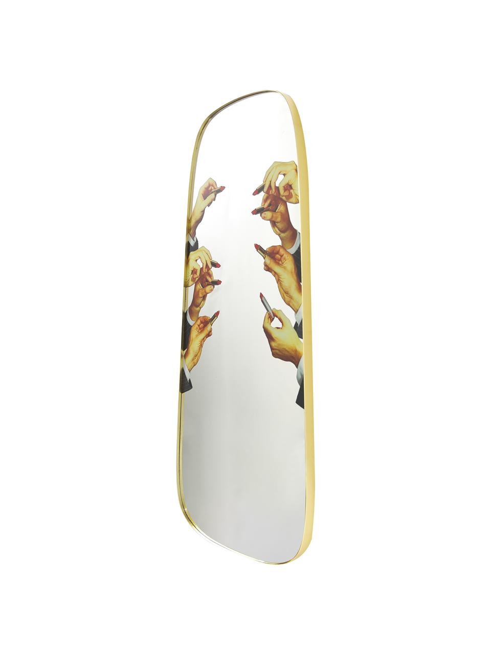 Design wandspiegel Lipsticks, Frame: MDF, Handen met lippenstift, B 62 x H 140 cm