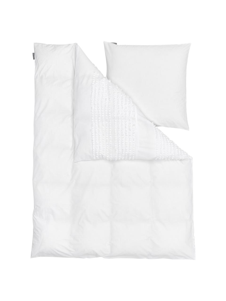 Bavlnená posteľná bielizeň s tuftovaným ozdobným prvkom Endure, 100 % bavlna
Hustota vlákna 144 TC, kvalita štandard
Bavlna je príjemná na dotyk, dobre absorbuje vlhkosť a je vhodná pre alergikov, Biela, 155 x 220 cm + 1 vankúš 80 x 80 cm