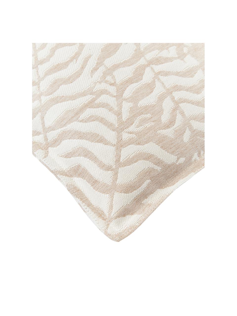 Outdoor-Kissenhülle Ortun mit Jacquard-Muster, 100 % Polyacryl, spinndüsengefärbt
 
 Das in diesem Produkt verwendete Material ist schadstoffgeprüft und zertifiziert nach STANDARD 100 by OEKO-TEX®, 4854CIT, CITEVE., Beigetöne, B 40 x L 40 cm