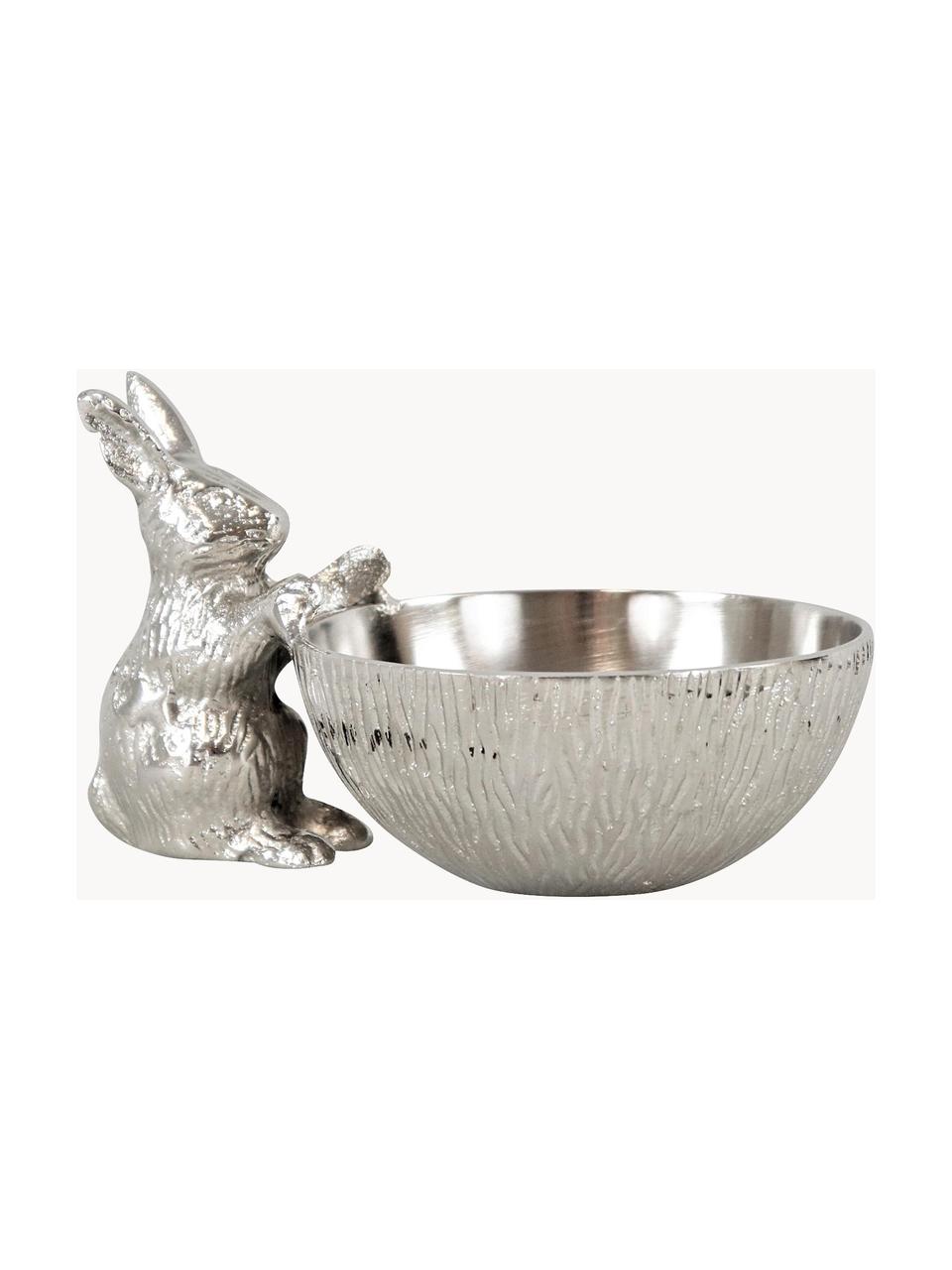 Bol decorativo Hase, Aluminio, Plateado, An 14 x Al 8 cm