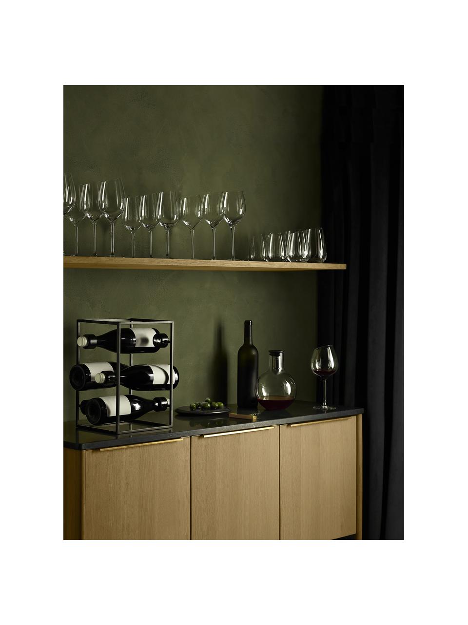 Stojak na wino Nordic Kitchen, Tworzywo sztuczne, metal, Czarny, S 22 x W 33 cm