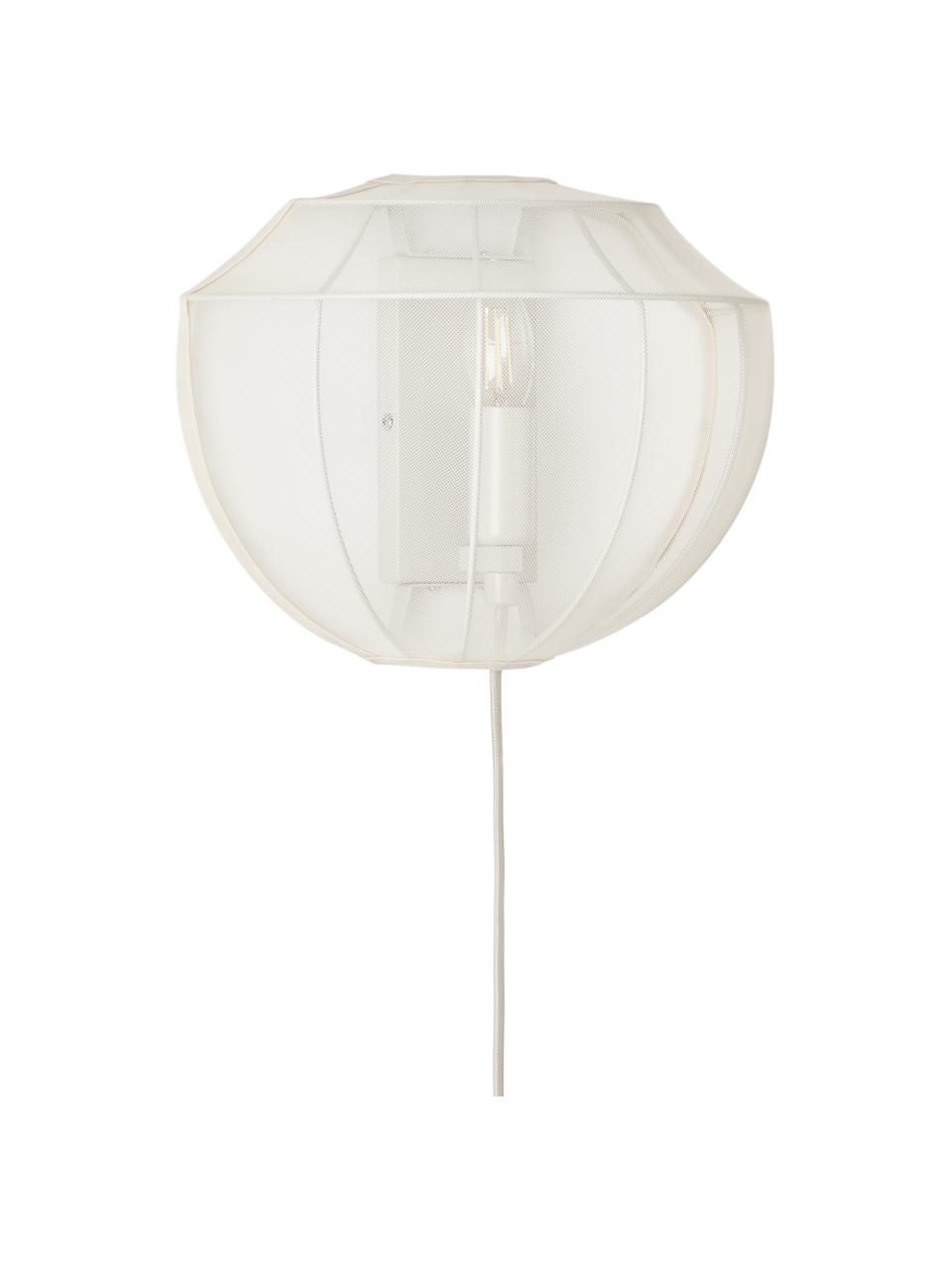 Applique murale en tulle Beau, Blanc crème, larg. 30 x haut. 22 cm