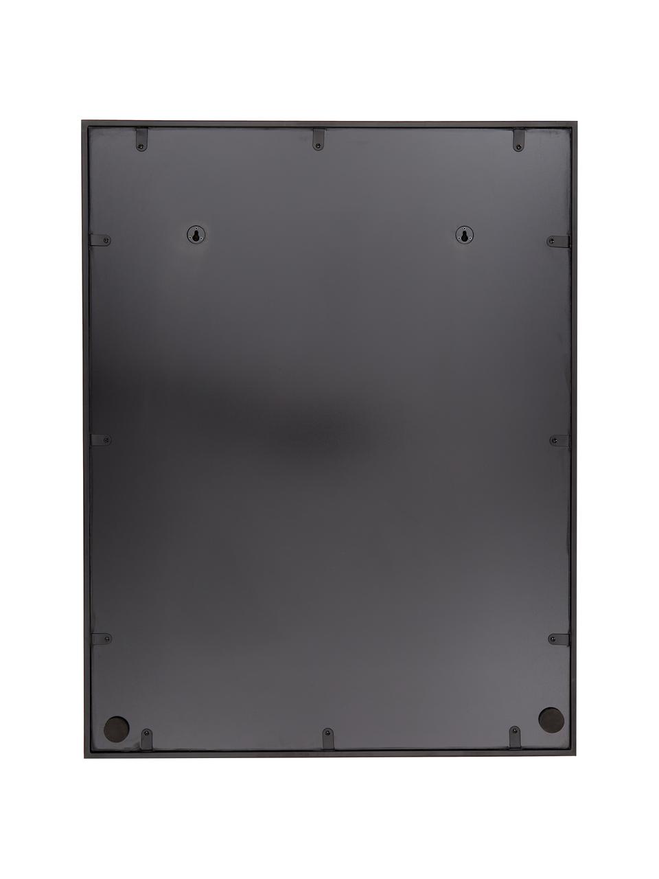 Espejo de pared ventana Clarita, Parte trasera: tablero de fibras de dens, Espejo: cristal, Negro, An 70 x Al 90 cm