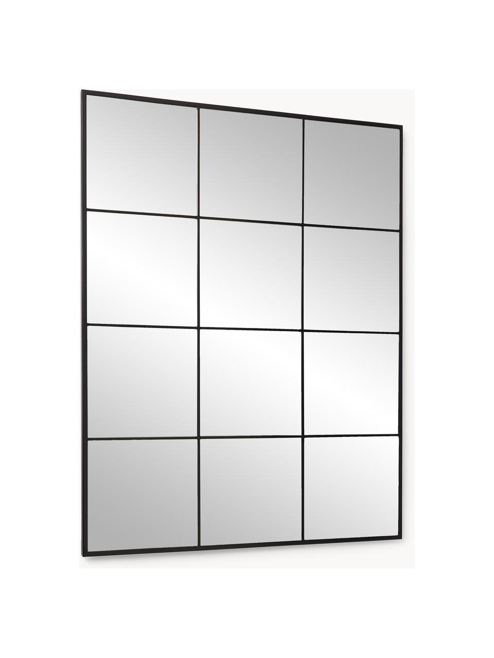 Štvorcové nástenné zrkadlo Clarita, Čierna, Š 70 x V 90 cm