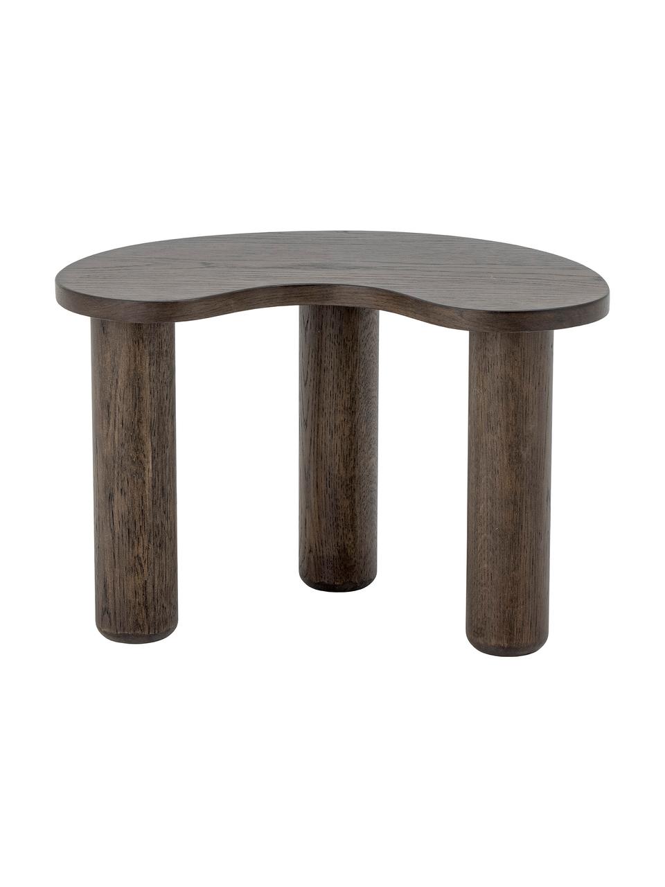 Tavolino da salotto in legno di albero della gomma dalla forma organica Luppa, Albero della gomma, Legno di albero della gomma, Larg. 53 x Prof. 36 cm