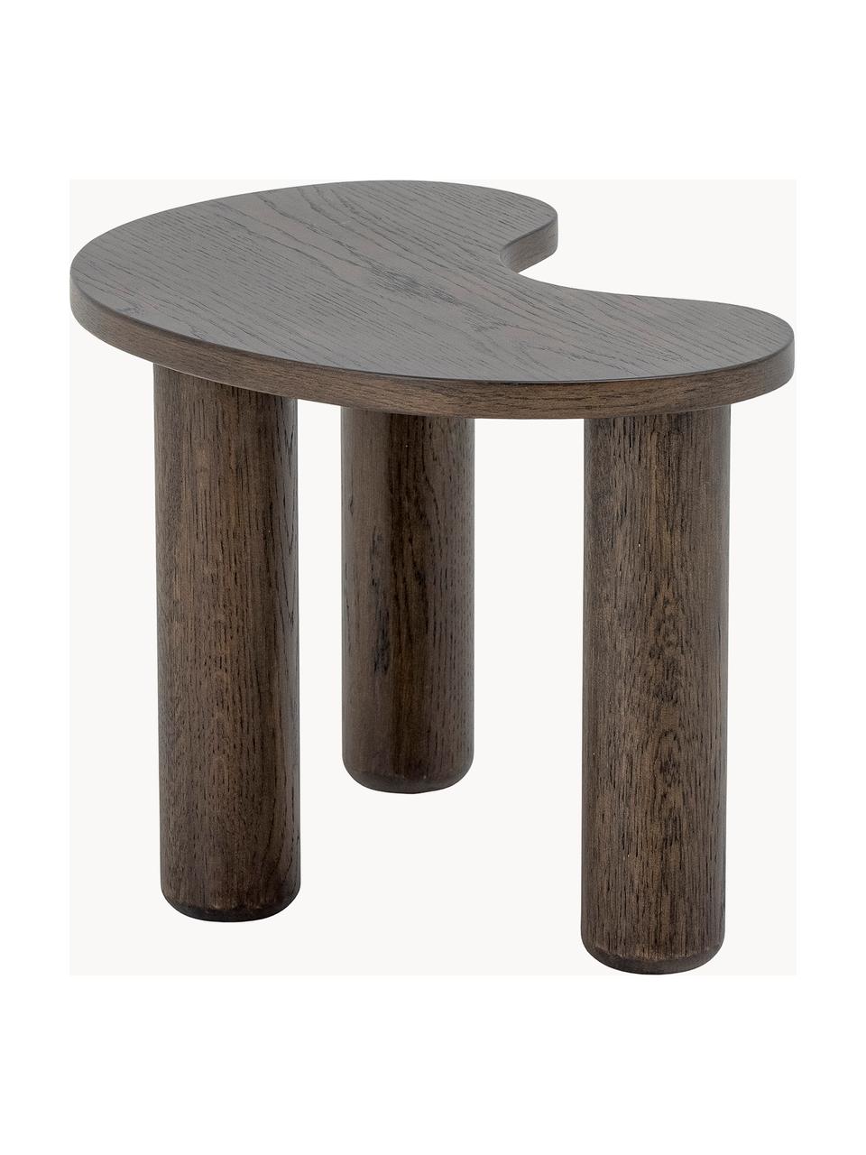 Table basse en bois d'hévéa de forme organique Luppa, Bois d'hévéa, Bois d'hévéa, larg. 53 x prof. 36 cm