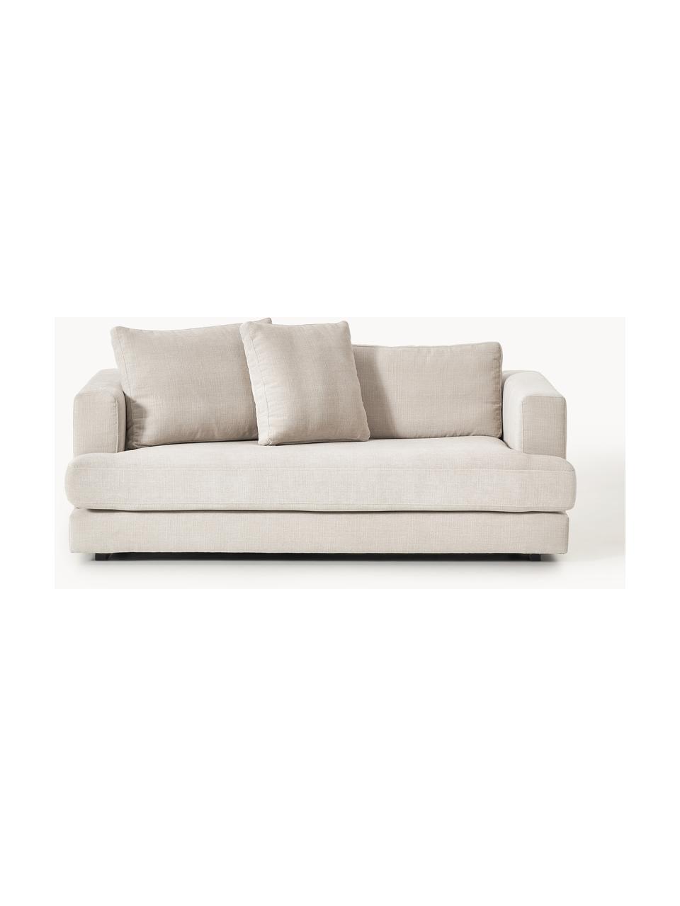 Sofa Tribeca (2-Sitzer), Bezug: 100 % Polyester Der strap, Gestell: Buchenholz, Kiefernholz, , Webstoff Hellbeige, B 185 x T 104 cm