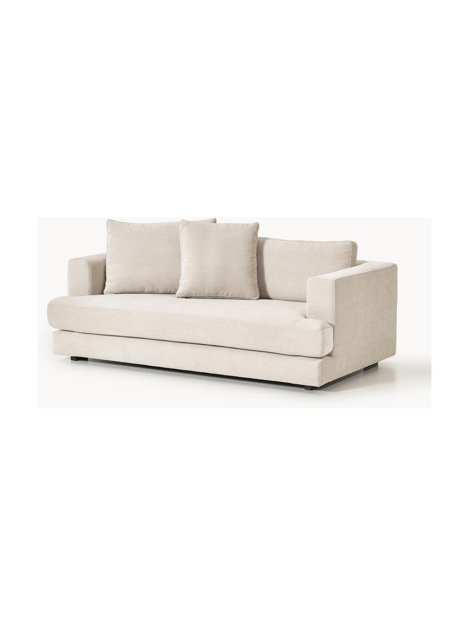 Sofa Tribeca (2-Sitzer), Bezug: 100 % Polyester Der strap, Gestell: Buchenholz, Kiefernholz, , Webstoff Hellbeige, B 185 x T 104 cm