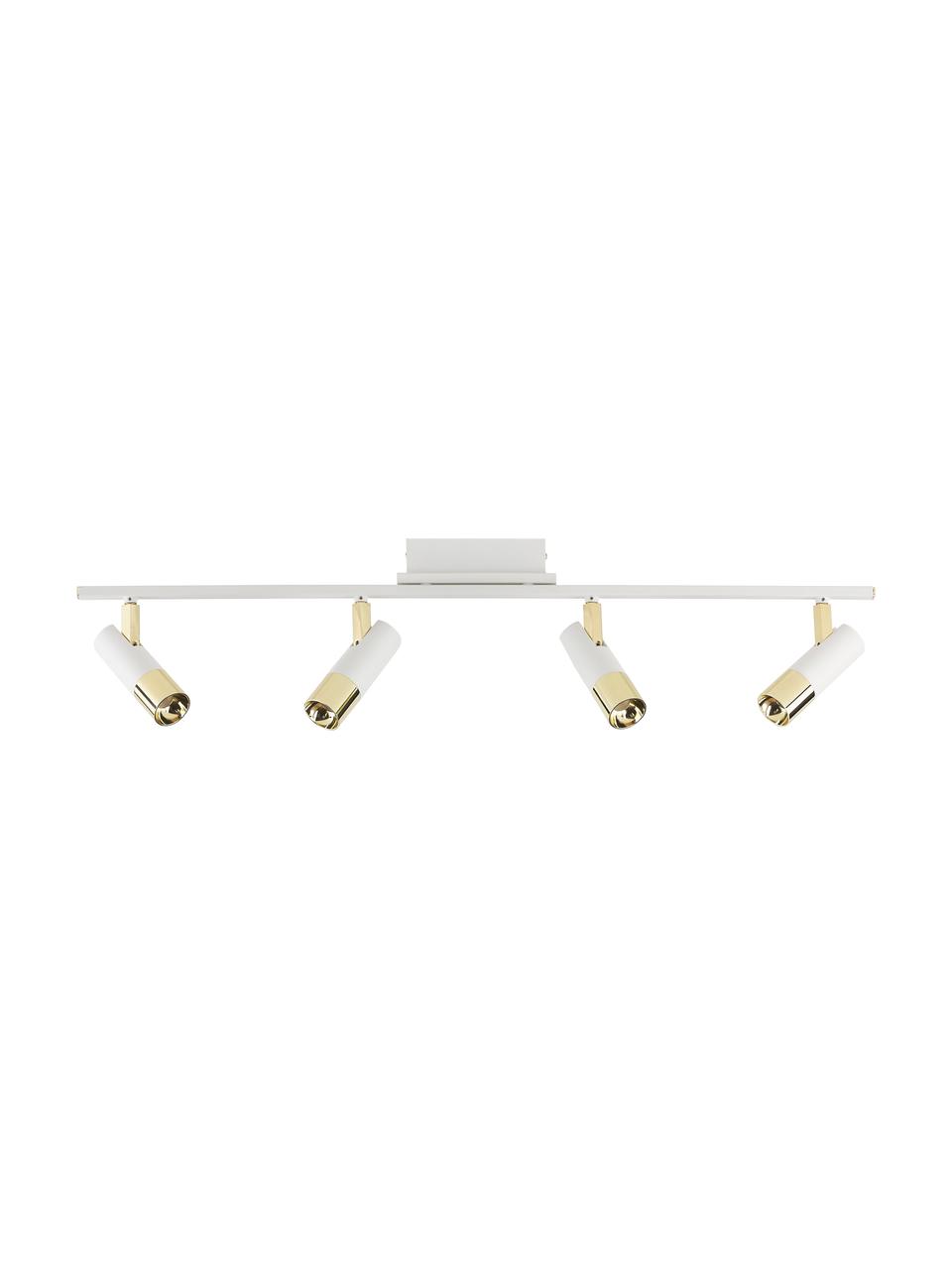 Lampa sufitowa LED Bobby, Biały, odcienie złotego, S 86 x W 13 cm