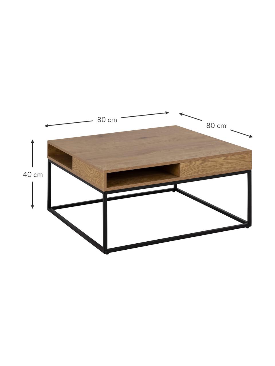 Dřevěný konferenční stolek Willford, Dřevo, Š 80 cm, H 80 cm