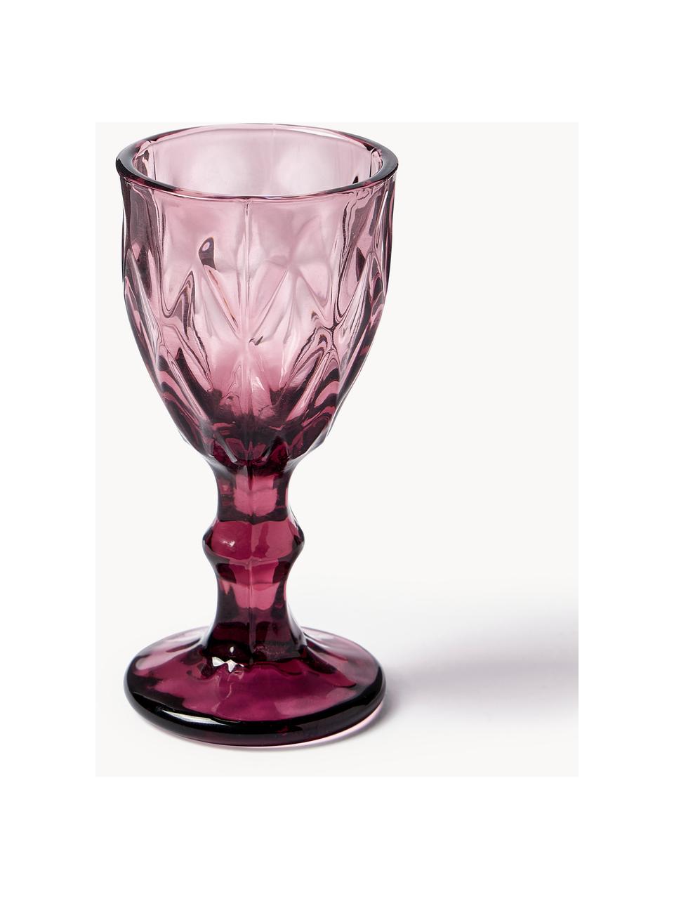 Verres à liqueur avec embossage décoratif Prisma, 6 élém., Verre, Multicolore, Ø 5 x haut. 11 cm, 40 ml