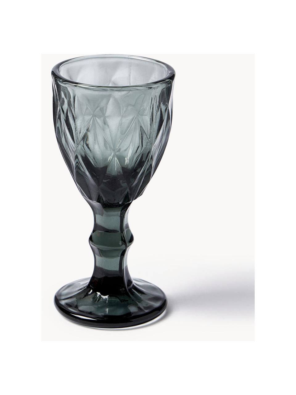 Vasos chupito con relieves Prisma Ocean, 6 uds., Vidrio, Multicolor, Ø 5 x Al 11 cm, 40 ml