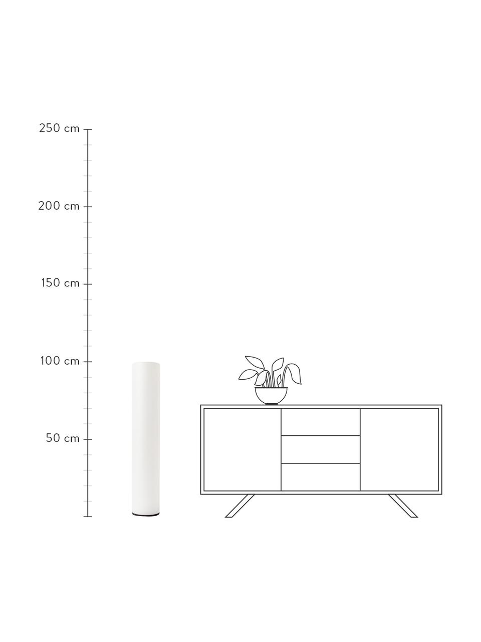 Lámpara solar Fity, con mando a distancia y cambio de color, Lámpara: polietileno, Cable: plástico, Blanco, Ø 19 x Al 100 cm