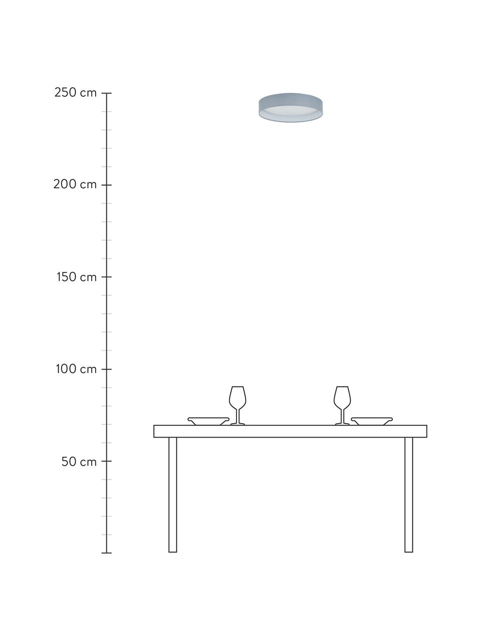 Plafoniera a LED Helen, Struttura: metallo, Grigio, Ø 35 x Alt. 7 cm
