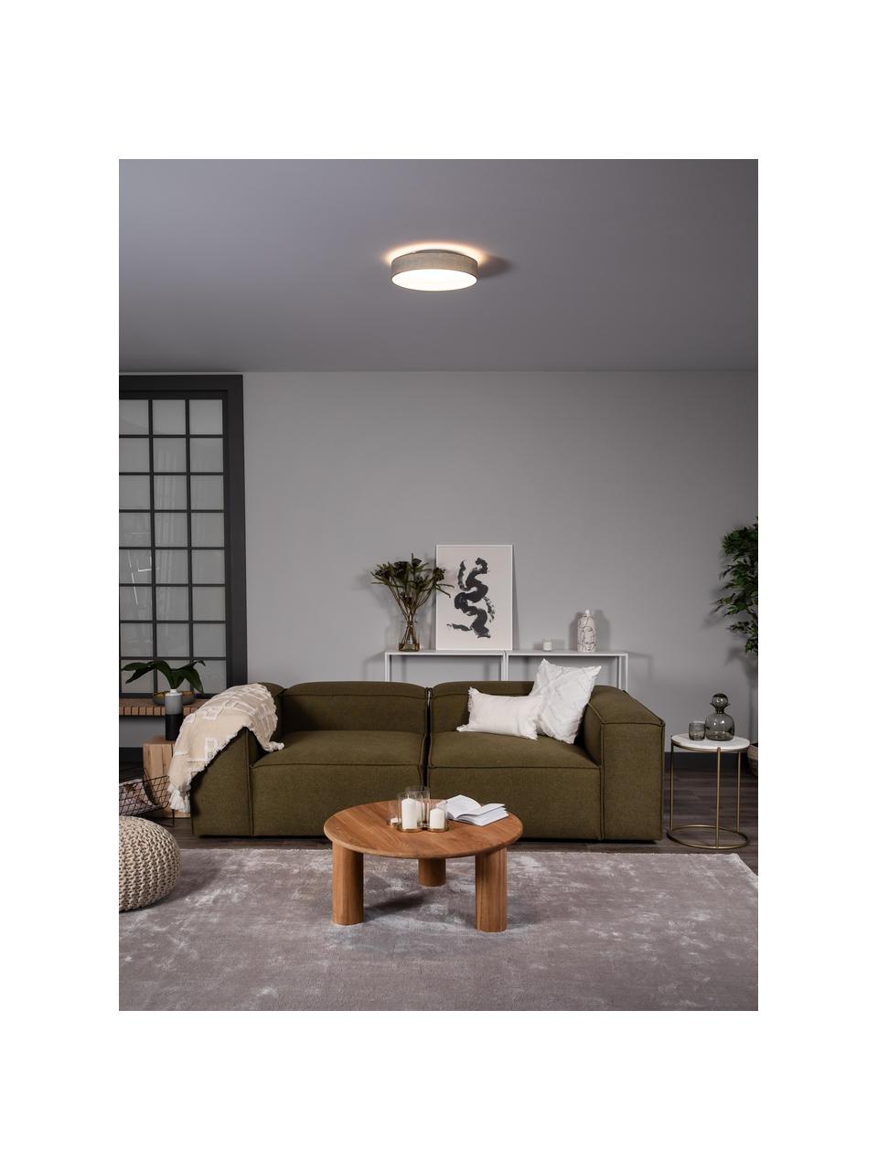 Plafoniera a LED Helen, Struttura: metallo, Grigio, Ø 35 x Alt. 7 cm