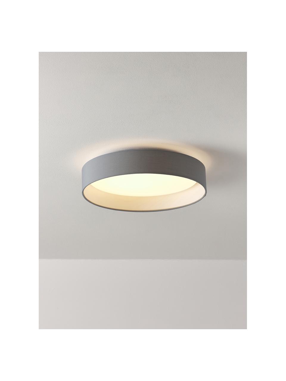 Plafoniera a LED Helen, Cornice: metallo, Grigio, Ø 35 x Alt. 7 cm