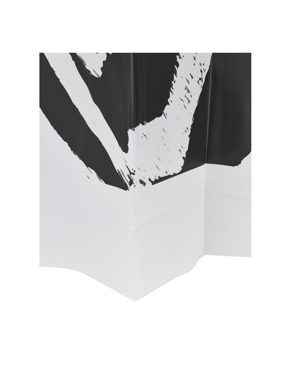Cortina de baño Zebra, 100% plástico (PEVA), Negro, blanco, An 180 x L 200 cm