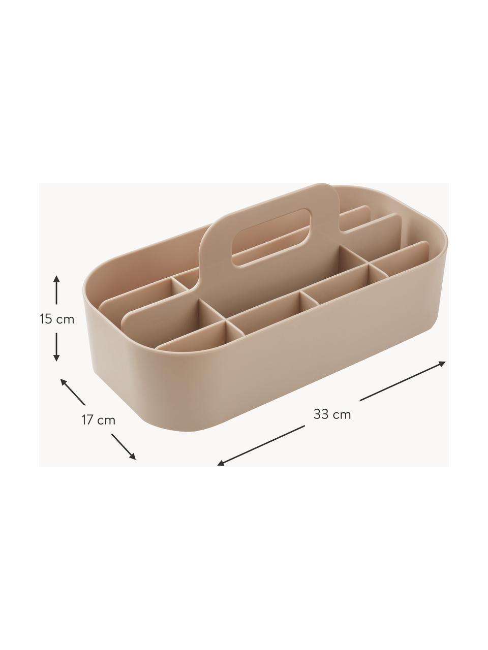 Organizer Hope, 60% plastica ABS riciclata, 40% plastica ABS, Beige chiaro, Larg. 33 x Alt. 15 cm