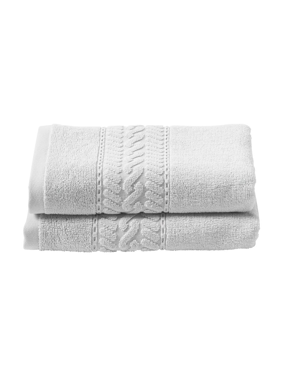 Ręcznik Cordelia, różne rozmiary, 100% bawełna, Jasny szary, Ręcznik, S 50 x D 100 cm, 2 szt.