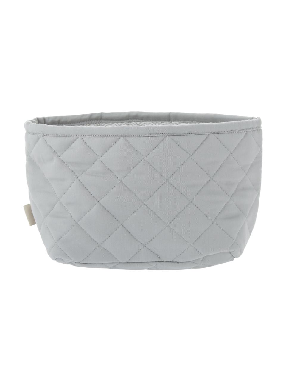 Corbeille matelassée coton bio Wave, 2 élém., Gris