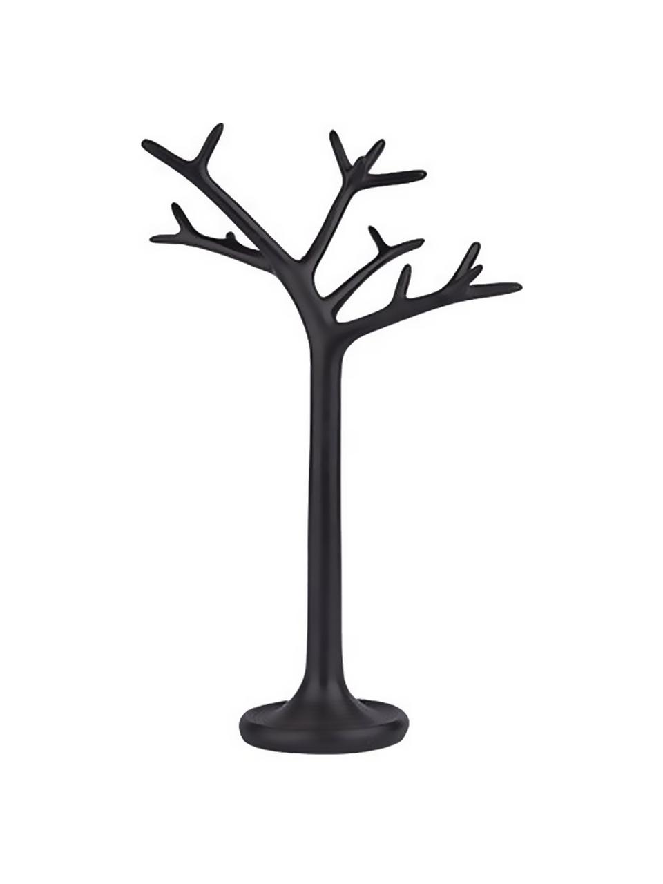 Stojak na biżuterię Tree, Poliresing, Czarny, S 21 x W 33 cm