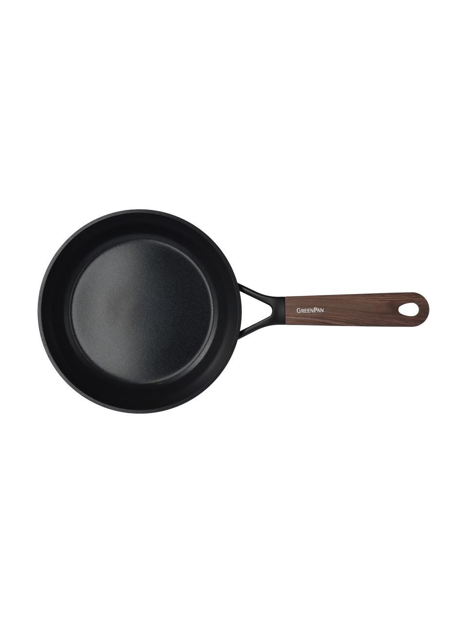 Braadpan Eco Smartshape met houten handvat, Zwart, Ø 20 x H 8 cm