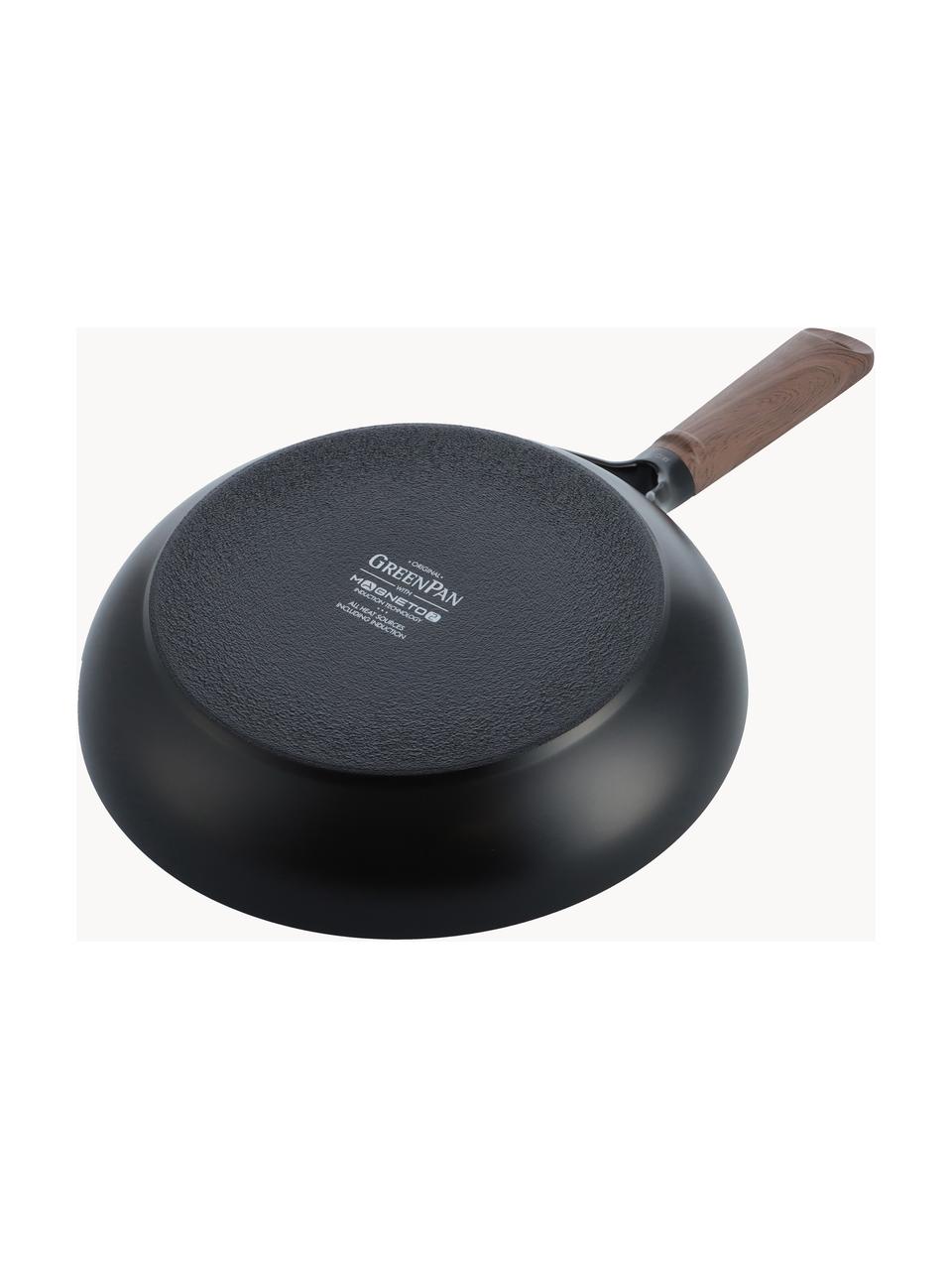 Braadpan Eco Smartshape met houten handvat, Zwart, Ø 20 x H 8 cm