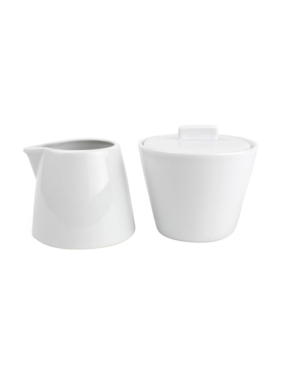 Ensemble à thé porcelaine Stripeless, 2 élém., Porcelaine, Blanc, Lot de différentes tailles