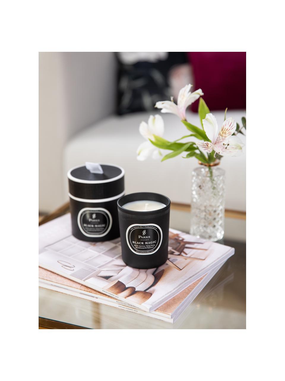 Vonná svíčka Black Magic (bílý jasmín, Ylang Ylang & santalové dřevo), Bílý jasmín, ylang ylang a santalové dřevo, Ø 7 cm, V 9 cm
