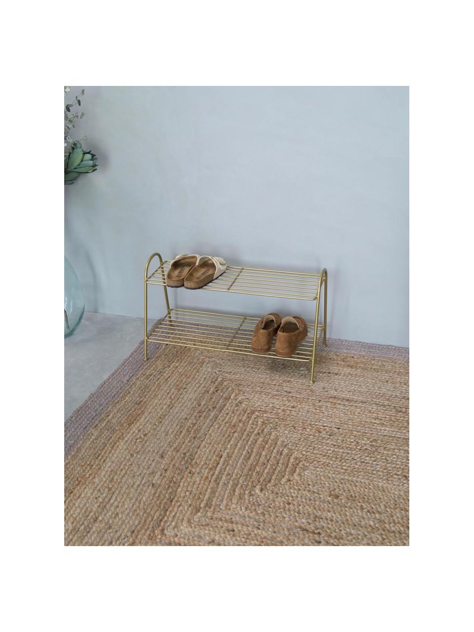 Zapatero pequeño Anna, Metal pintado, Dorado, An 64 x Al 37 cm