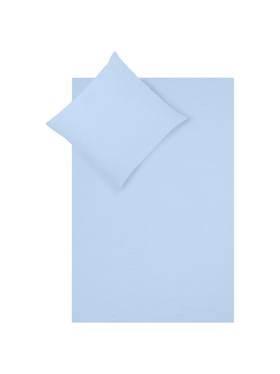 Pościel z flaneli Biba, Jasny niebieski, 240 x 220 cm