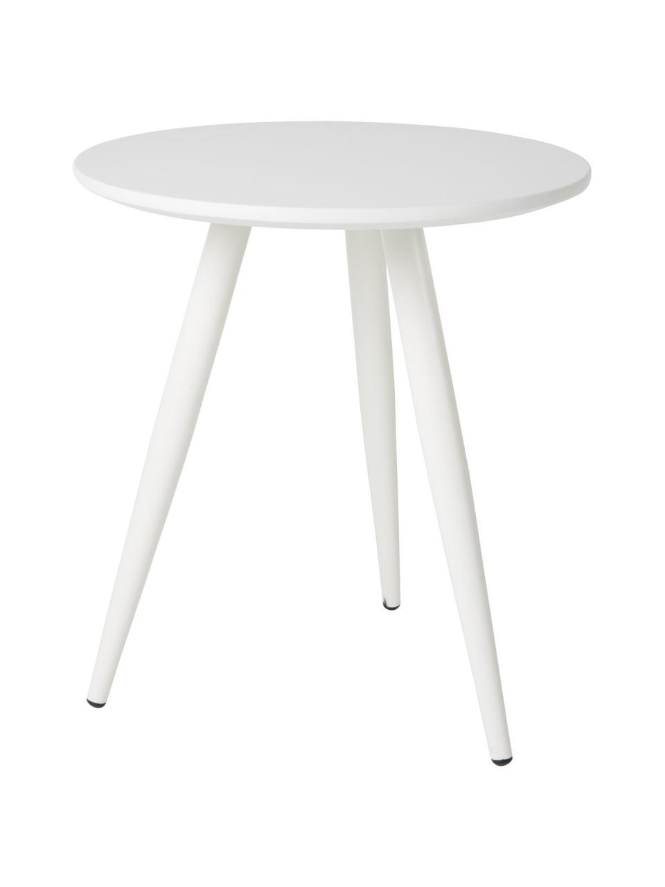 Beistelltisch 2er-Set Daven, Tischplatte: Mitteldichte Faserplatte , Beine: Metall, pulverbeschichtet, Weiß, Set mit verschiedenen Größen