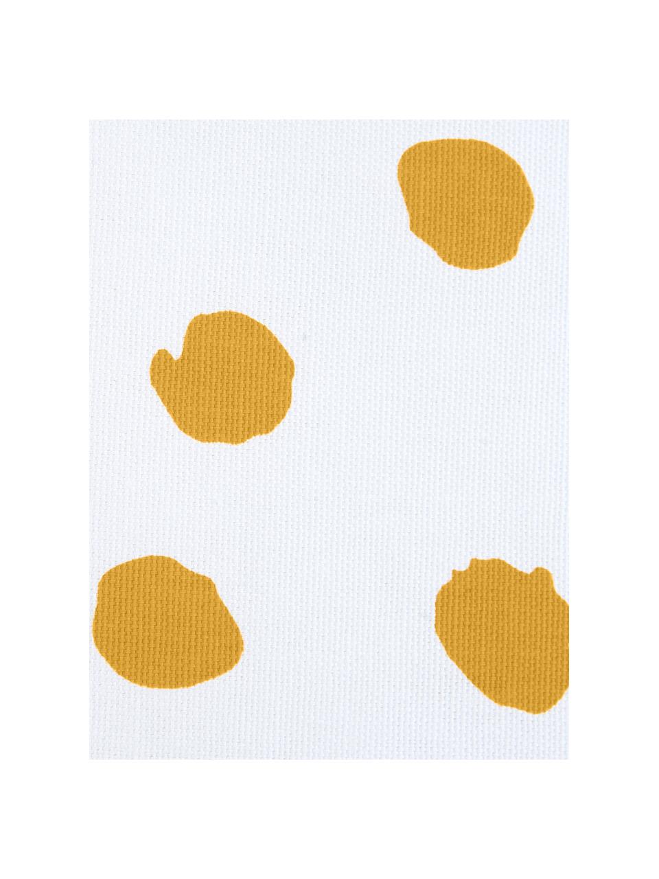 Federa arredo punteggiata color giallo/bianco Riley, Cotone, Arancione, bianco, Larg. 40 x Lung. 40 cm