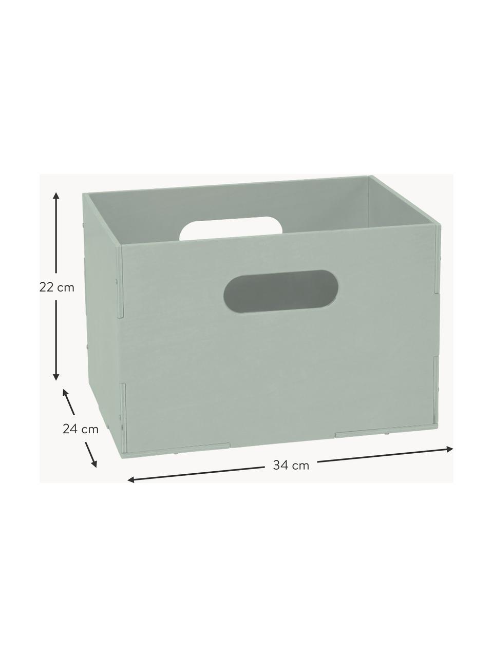 Drevený úložný box Kiddo, Brezová dyha, lakovaná

Tento výrobok je vyrobený z dreva s certifikátom FSC® pochádzajúceho z udržateľných zdrojov, Šalviovozelená, Š 34 x H 24 cm