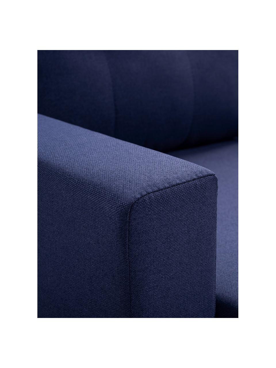 Rohová pohovka s funkcí spaní a úložným prostorem Neo, pravý/levý rohový díl, Tmavě modrá