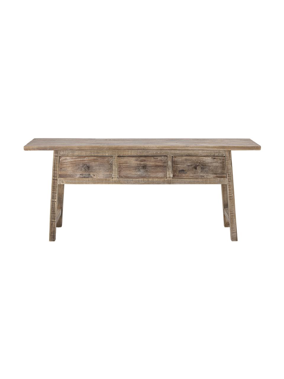 Konzolový stolík z borovicového dreva Camden, Borovicové drevo, Borovicové drevo, Š 147 x V 63 cm