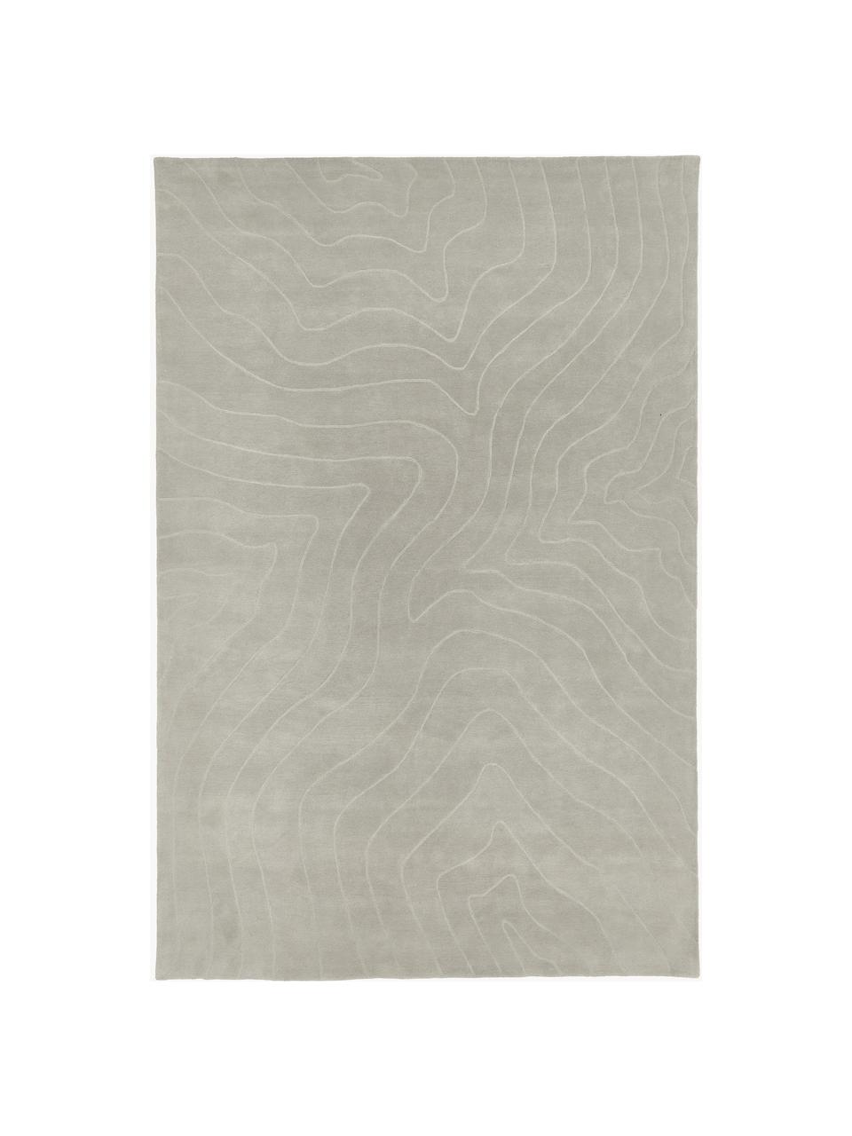 Wollteppich Aaron, handgetuftet, Flor: 100 % Wolle, Greige, B 300 x L 400 cm (Größe XL)