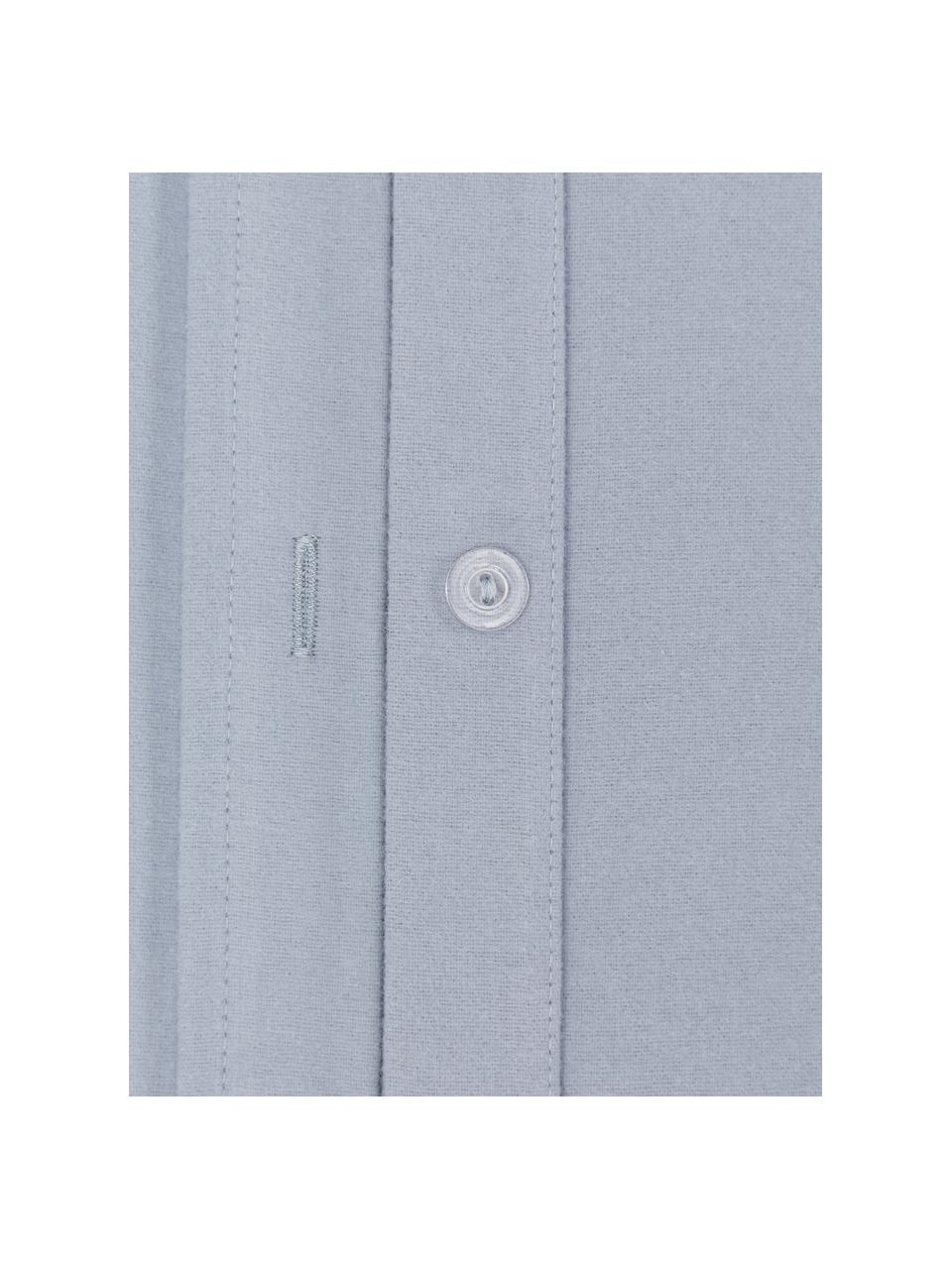 Flanelové povlaky na polštáře Biba, 2 ks, Modrá, Š 40 cm, D 80 cm