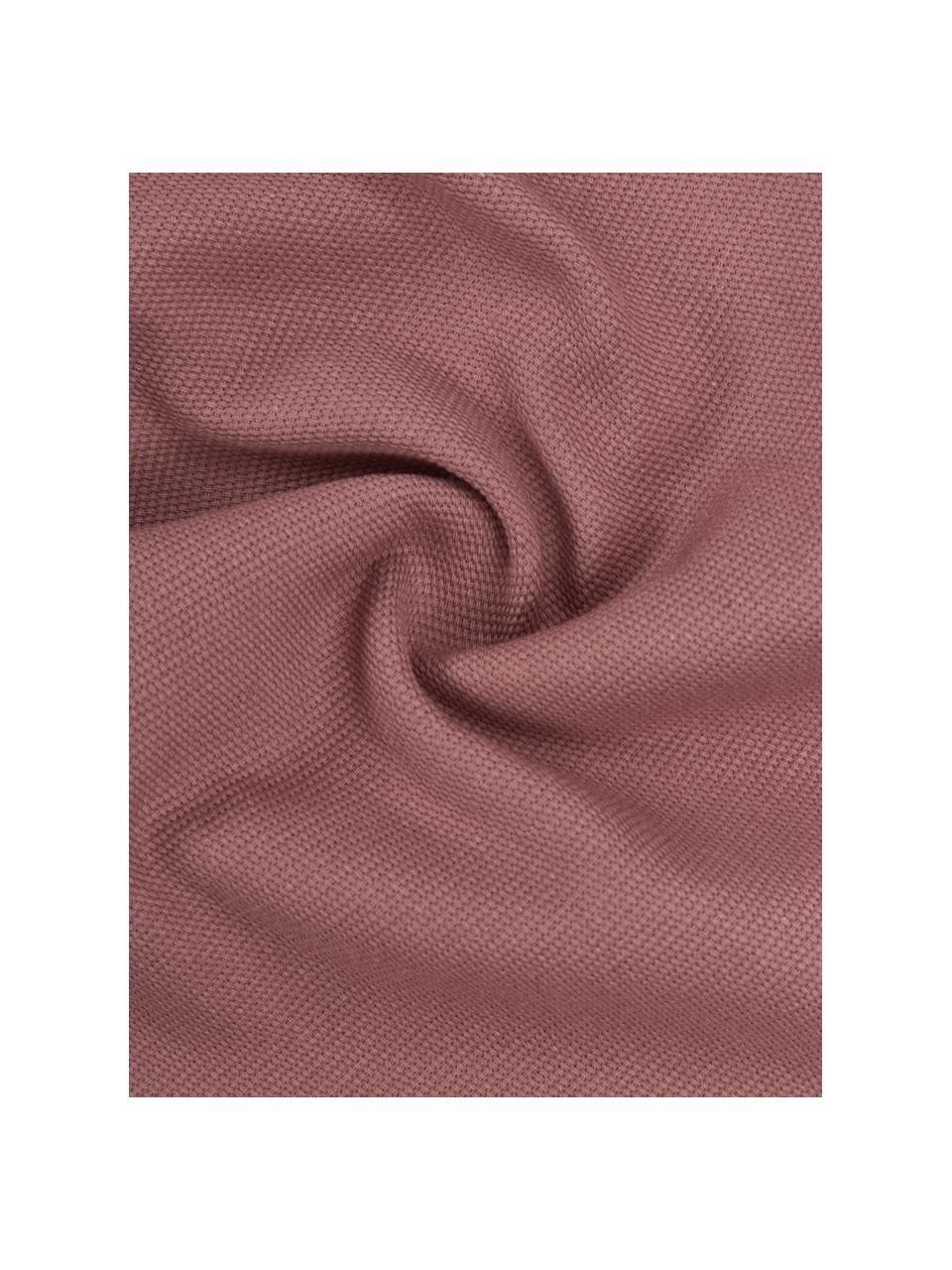 Federa arredo in cotone rosso bacca Mads, 100% cotone, Rosso, Larg. 40 x Lung. 40 cm