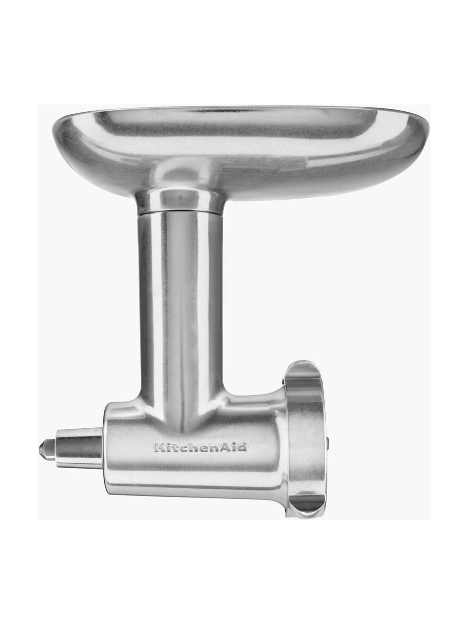 Fleischwolf KitchenAid mit Wurstfüller aus Metall, Metall, Silberfarben, B 14 x H 21 cm