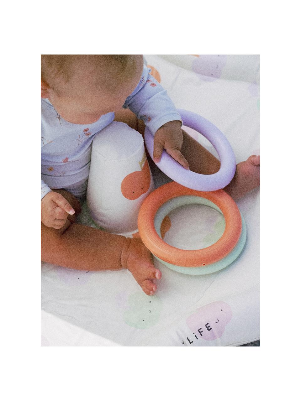 Pool-Babyspielmatte Apple Sorbet, Kunststoff, Off White, Mehrfarbig, Ø 76 x H 65 cm