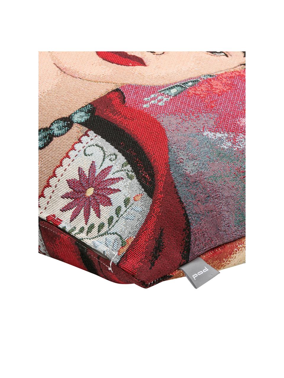 Federa arredo Frida Kahlo, 50% cotone, 45% poliestere, 5% poliacrilonitrile, Multicolore, Larg. 45 x Lung. 45 cm