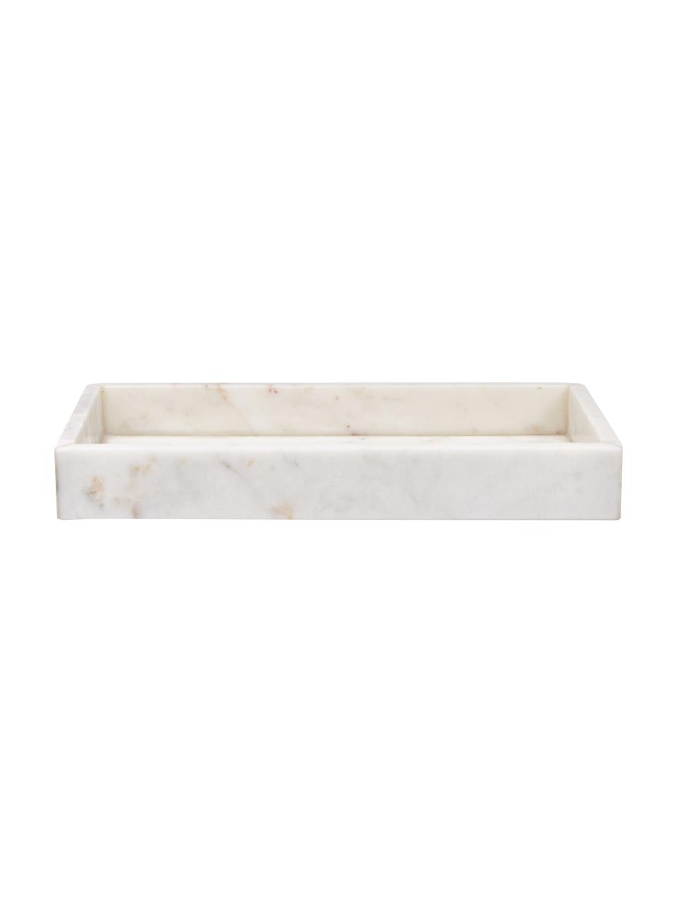 Rettangolare Bianco Vassoio in Marmo adoratore 