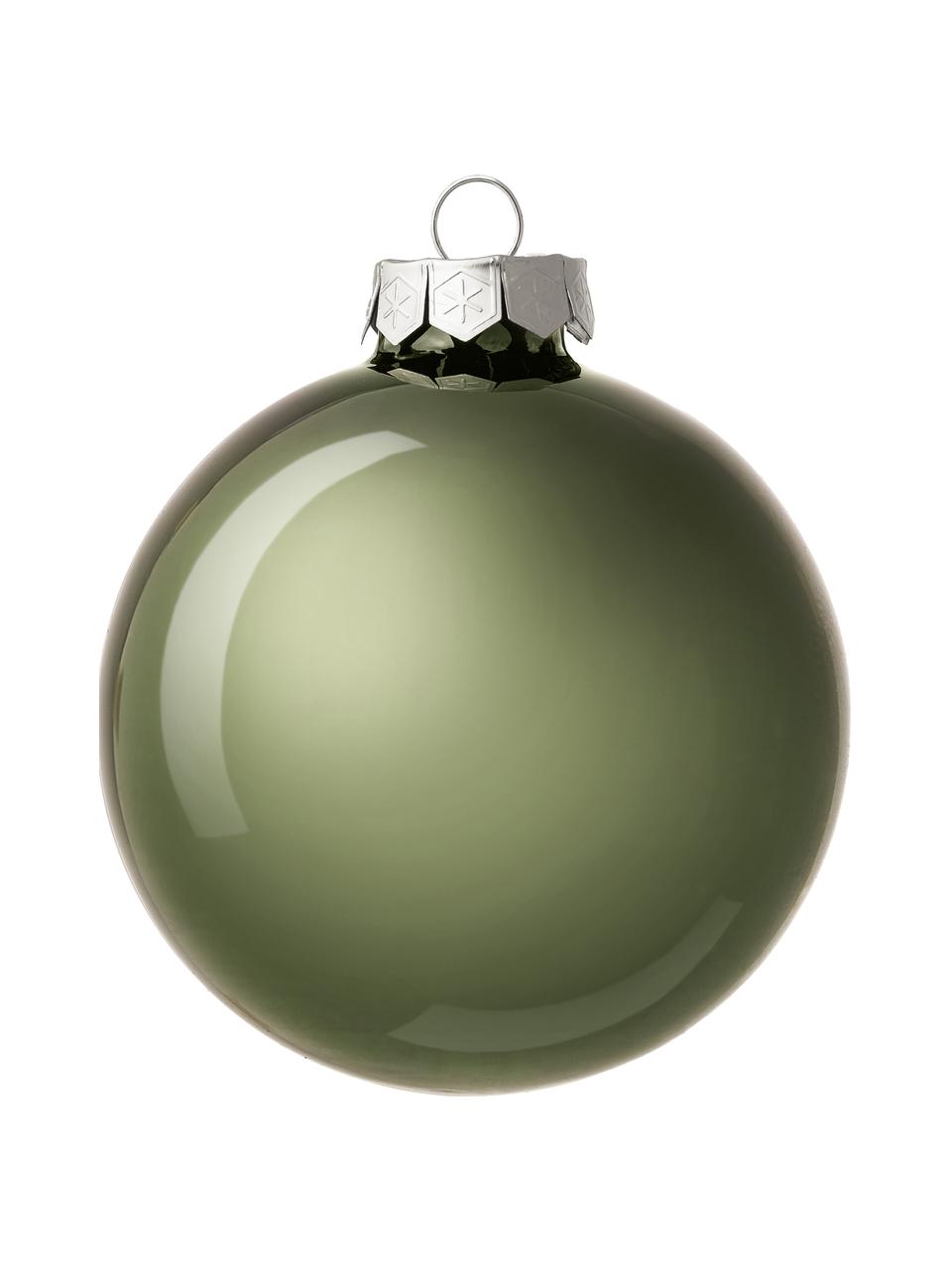 Kerstballenset Evergreen, 18 stuks, Saliegroen, Ø 8 x H 8 cm