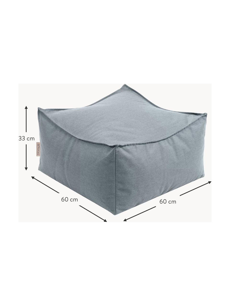 Exteriérový puf Stay, Šedomodrá, Š 60 cm, V 33 cm