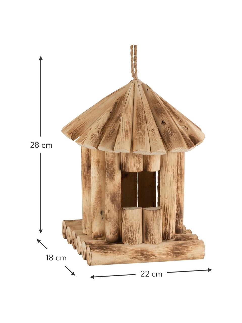 Karmnik dla ptaków Poplo, Drewno topolowe, Drewno topolowe, S 22 x W 28 cm