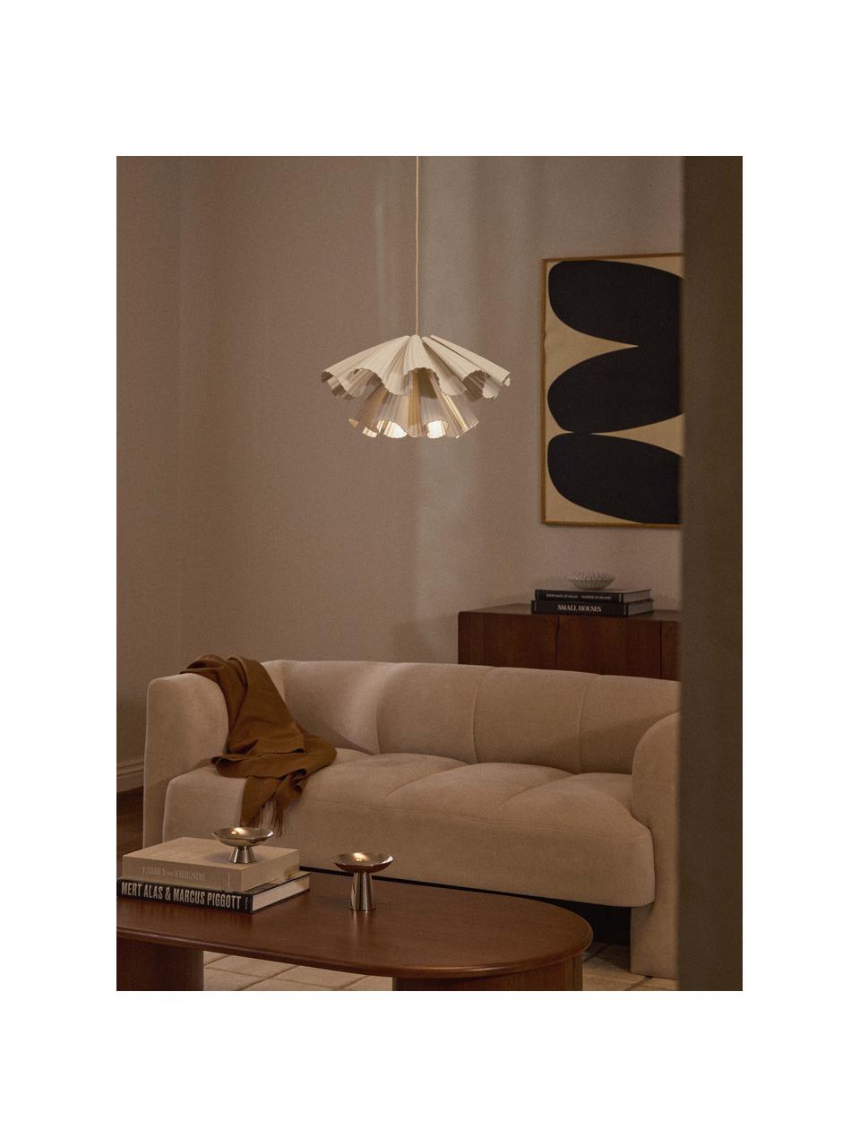 Lampa wisząca drukowana w 3D Keani, Beżowy, S 44 x W 24 cm